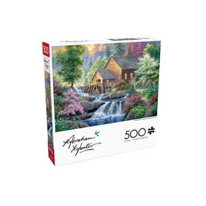 Buffalo Games Summertime Mill 500-Piece Puzzle d'entrelacement pour adultes 14-99 ans