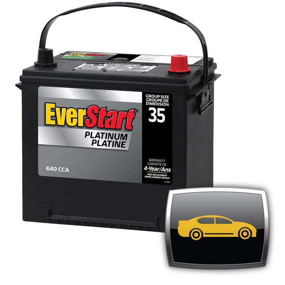 EverStart AUTO PLAT-MAXX-35N, 12 Volt, Car Battery, Group Size 35, 640 CCA