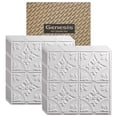 thumbnail image 1 of Genesis 2ft x 2ft White Ceiling Tiles- Waterproof, Washable, Fire-Rated PVC- 12 Pack, 1 of 6