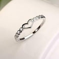 thumbnail image 4 of XZNGL Rose Gold Diamond Ring Natural White Romantic Wedding Jewelry, 4 of 9