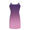thumbnail image 3 of Pisexur Robe T-Shirt Décontractée d'Été pour Femmes Robe Tunique Sans Manches Col en V Aguichant Couleur Unie Dégradé Imprimé Mini Robe avec Poche, 3 of 6