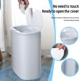 thumbnail image 2 of Trash Can Kitchen 13 Gallon with Lid Touchless Sensor Trash Can 13 Liter/3.4 Gallon Small Capacity Trash Can with Lid Sensor Kitchen Bin Recycling for Kitchen/Living Room/Office, 2 of 8