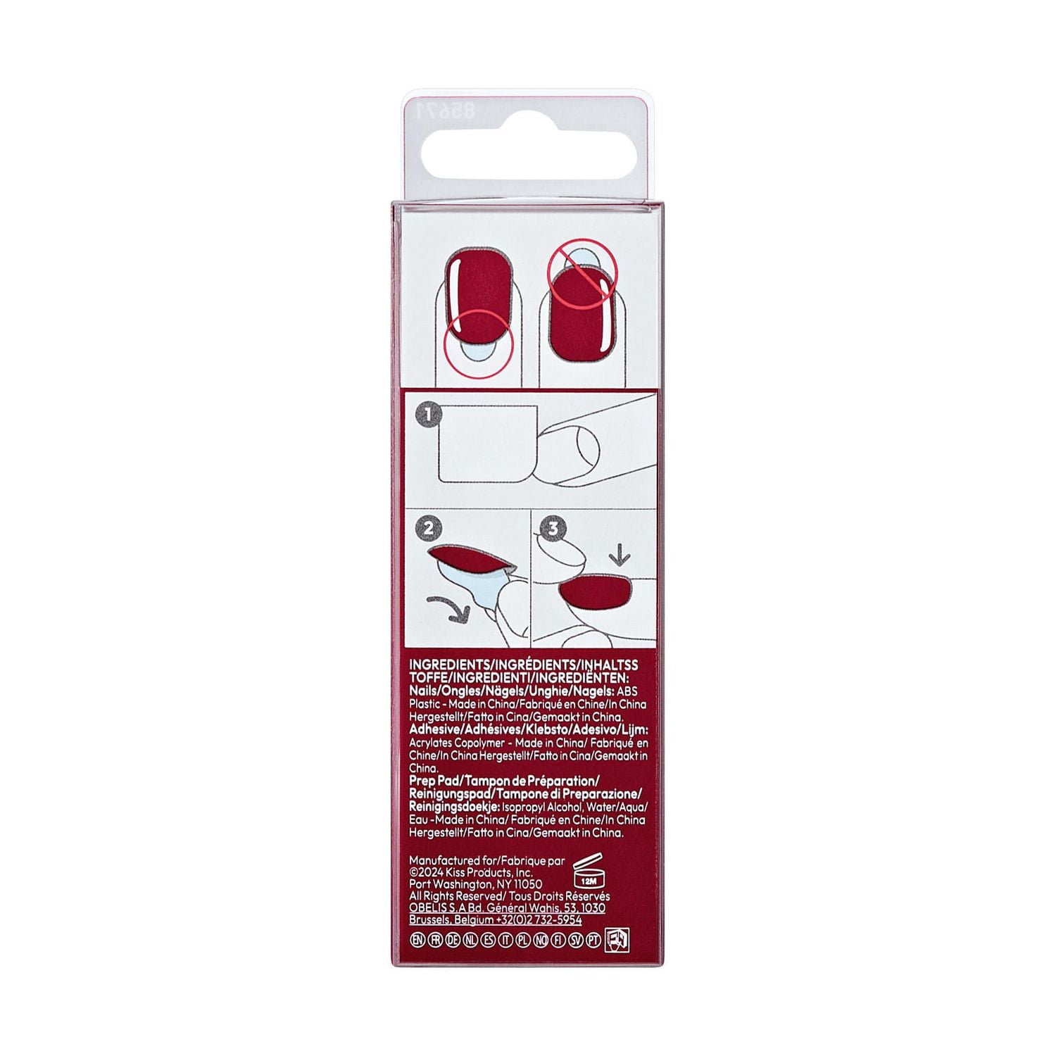 KISS ImPRESS Couleur - Faux Ongles, Courts