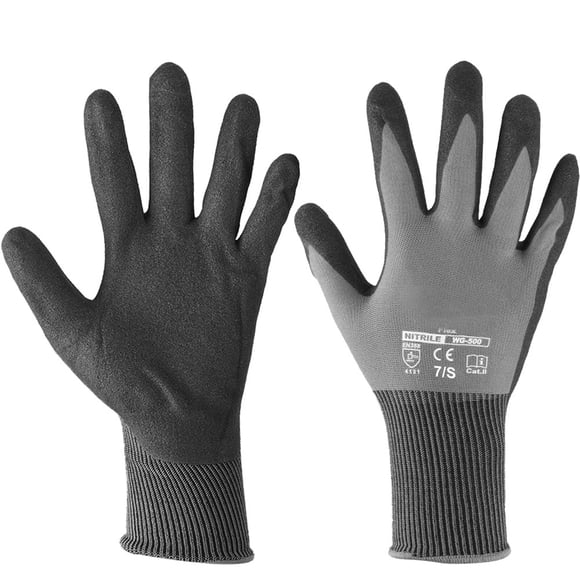 Safety Gloves, Comfortable Safety Slip Resistance Wear Resistance Gloves for Oil Working