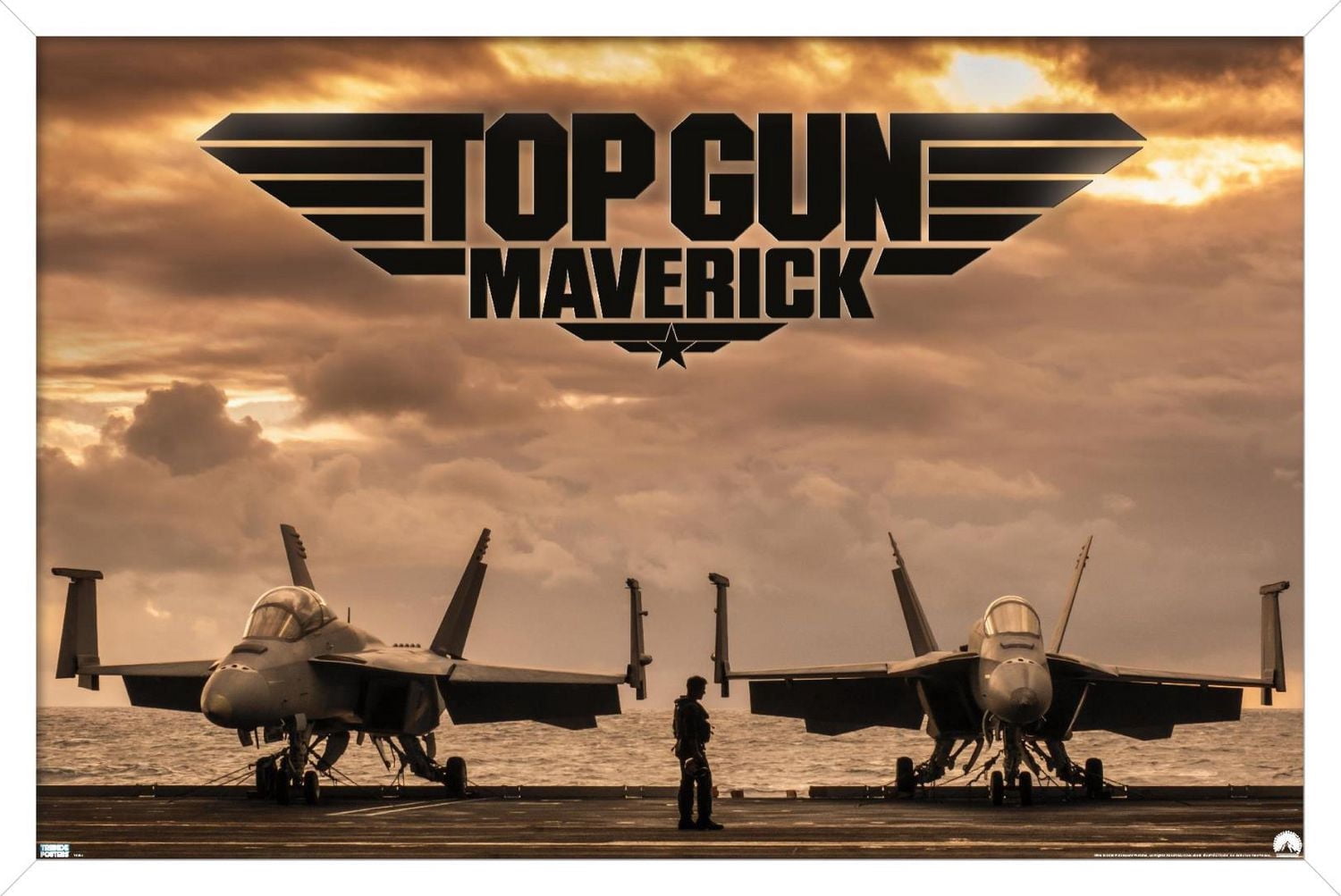 Top Gun: Maverick - Deck Wall Poster, 14.725" x 22.375" Framed