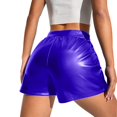 thumbnail image 3 of Clearance Sale 2025 Intimates Ladies Leather Shorts Multi Colored High Waisted Stretch Casual Shorts, 3 of 5