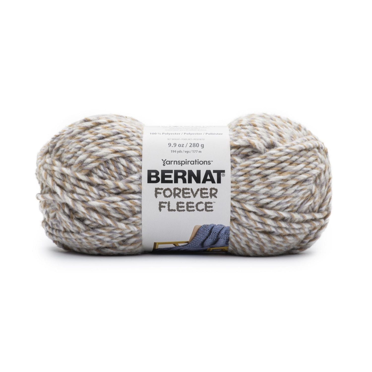 Bernat® Forever Fleece™ Yarn, Polyester #6 Super Bulky, 9.9oz/280g, 194 Yards