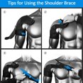 thumbnail image 4 of Adjustable Shoulder Brace for Men and Women Rotator Cuff Support Brace Shoulder Compression Sleeve with Pressure Pad for Shoulder Pain Relief for AC Joint Dislocations Left Grey, 4 of 8