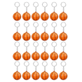 thumbnail image 1 of Lot de 24 Porte-Clés de Basketball, Mini Porte-Clés de Balle Anti-Stress de Basketball, Porte-Clés de Balle de Sport, Récompense de Carnaval Scolaire pour Enfants, 1 of 6