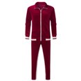 thumbnail image 1 of CEHVOM Veste Pantalon Décontractée en Velours pour Hommes, Deux Pièces, 1 of 6