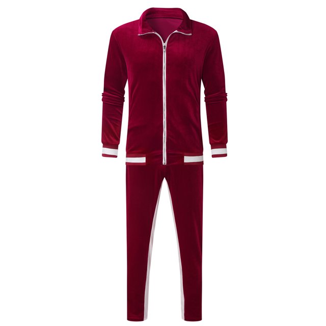 CEHVOM Veste Pantalon Décontractée en Velours pour Hommes, Deux Pièces