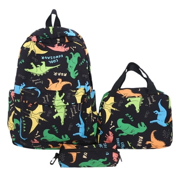 Kids Backpack Set 3-Piece Combo - School Bag with Lunch Box & Pencil Case for Grades 1-3, Durable Polyester Bookbag with Adjustable Straps