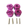 thumbnail image 1 of Xingzhi 4piece 5MM Alliage d'Aluminium Roue Adaptateur Support pour 1/10 AXIAL SCX10 Précision CNC Traité Alliage d'Aluminium Roue Violet 1Set, 1 of 6