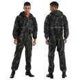 thumbnail image 1 of TiaoBug Combinaison Imperméable à Capuche une Pièce pour Homme, Combinaison de Pluie Réfléchissante, Combinaison à Fermeture Éclair, Camouflage L, 1 of 7