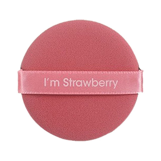 Pack de 7 Cosmétiques Puff Humide Sec Fond de Teint BB Crème Applicateurdouble Côté Doux Lavable Réutilisable Maquillage Éponge Outils Femmes Rond Rouge