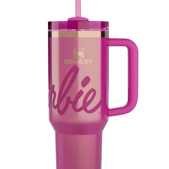 LILELIS Cup Stainless Steel Double Insulated Cup 40Oz Automobile Cup with Handle Bingba Cup Pink 40Oz