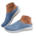 thumbnail image 1 of Mepaouo Womens Backless Sneakers Casual Slip on Mule Shoes Arch Support Walking Mesh Slide Sandals, 1 of 5