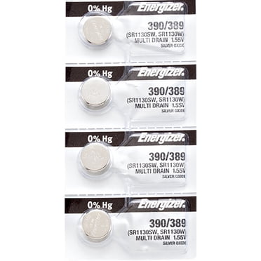 4 x Piles de Montre Energizer 390, SR1130SW Ou 389