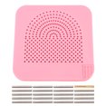 thumbnail image 2 of Paper Quilling Board, ABS Material Craft Tool with 20Pcs Pins Draw Board for Crafts Making, Control Shape and Direction of Paper Strips, Convenient Steel Pins Storage Drawer, 2 of 7