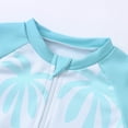 thumbnail image 4 of TOOYOU Baby Boys Swimsuit Swimwear Set Tropical Print Swim Trunks Rash Guard Hat 3 Piece Outfit For Beach Pool Child Bathing Suit For Swimming Lessons And Beach Size 6-12 Months,Light Blue, 4 of 8