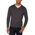 thumbnail image 3 of Club Room Chandail Texturé à Enfiler pour Hommes, Gris, XX-Grand, 3 of 3