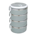 thumbnail image 1 of Yhmxh Boîte à Lunch pour Enfants Gadgets de Cuisine 2800 ml 4 Couches Boîte à Lunch Ronde pour Aliments Boîte à Lunch en Acier Inoxydable Boîte à Lunch Boîte de Rangement pour Aliments Boîte à Lunch pour Enfants Contenants pour Aliments Chauds, 1 of 1