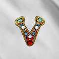 thumbnail image 3 of Christmas Letters Keychain 26 Letters Rhinestone Pendant, 3 of 8