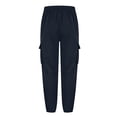 thumbnail image 3 of WRKEKC Cargo Pants for Men Pocket Patch Drawstring Multiple Pockets Straight Leg Work Pants Outdoor Fitness Pants for Active Wear, 3 of 5