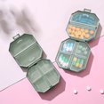 thumbnail image 2 of ‌Portable Plastic Storage VC Box with Six Spaces‌ - Mini Travel Size, Perfect for Vitamins & Medications, Lightweight & Durable Easy to Open & Close, 2 of 6