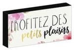 Bloc décoratif hometrends avec phrase motivante