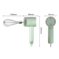 thumbnail image 4 of Abbracc Batteur à Main Compact avec Fouet en Acier Inoxydable Batteur Électrique pour Mousse Vert, 4 of 9
