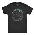 thumbnail image 1 of Mens Astronomy It's Out Of This World T Shirt Funny Outer Space Solar System Tee (Heather Black) - S, 1 of 3