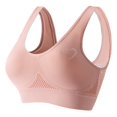 thumbnail image 1 of Women's Rhinestone Sports Bra - Hollow Back Design w/ Wide Strap Support | Anti-Sagging Wireless Bra for Workouts & Mature Figures, 1 of 2