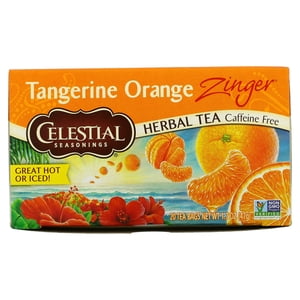 Celestial Seasonings, Herbal Tea, Caffeine Free, Tangerine Orange Zinger, 20 Tea Bags, 1.7 oz (47 g)
