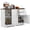 Blanc, variante sur Giantex Buffet Bahut, Armoire de Garde-Manger au Sol avec Tablette Ajustable, Armoire de Rangement de Bar Polyvalente, Noir