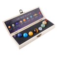 thumbnail image 1 of MERIGLARE 9 Pieces Handmade Natural Gemstone Solar System Model Set for Kids Men Women, 1 of 9