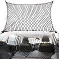 thumbnail image 1 of Car Dog Barrier Net with Hooks Durable Dog Car Safety Barrier Net Reusable Foldable Car Dog Fence Barrier, 1 of 9