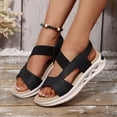 thumbnail image 4 of Platform Walking Sandals for Women 2025 Comfortable Air Cushion Open Toe Footbed Work Summer Shoes, 4 of 6