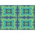 thumbnail image 1 of Ahgly Tapis Rectangulaire Lavable en Machine Intérieur Transitionnel Bleu Acier, 5 Pieds x 7 Pieds, 1 of 7
