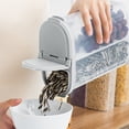 thumbnail image 4 of Airtight Cereal Storage Container, Clear 2.6L Airtight Kitchen Food Storage Container with Lids and Compartments for Grain, Sugar, Flour, Rice, Nut, Snacks, 4 of 7
