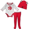 thumbnail image 1 of Newborn Toronto Raptors Dream Team Long Sleeve Creeper, Pant, and Hat Set - Size 3-6 Months, 1 of 7