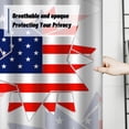 thumbnail image 3 of Shower Curtain with Liner and Hooks Shower Curtain for Bathroom Modern Shower Curtain Universal for All Seasons in Bath Long Shower Curtains Set ，American Flag Pattern with Stars and T, 3 of 8