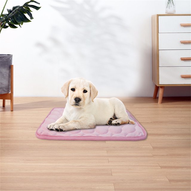 LSLJS Dog Ice Silk Mat Summer Pet Mat Sleeping Mat Cooller Lce Mat, Pet Supplies