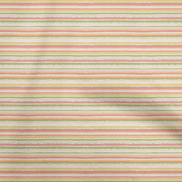 oneOone Cotton Cambric Yellow Fabric Geometric Overlapping Stripes Craft Projects Decor Fabric Printed By The Yard 42 Inch Wide