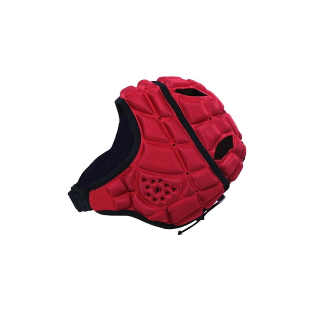 Youkk Children's Rugby Helmet Soft Padded Playing Rugby S Red Soccer Headguards Headgear Red S