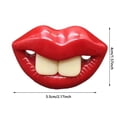 thumbnail image 2 of Jouet pour Animaux de Compagnie Suce Jouet en Silicone pour Dentition – Design Lèvres Rouges TPR Silicone pour Jeu Intérieur Extérieur Entraînement Apaisant Anneau de Dentition pour Animaux, 2 of 5