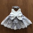 thumbnail image 3 of EIMELI Girl Strapless Bowknot Formal Dress with Headband, 3 of 4