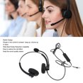 thumbnail image 3 of Casque Téléphonique Filaire, Casque Téléphonique de Bureau A26 pour Centre d'Appels, Casque Téléphonique à Réduction de Bruit pour Service à la Clientèle Casque d'Affaires avec Micro, Serre-Tête Ajustable, 3 of 8