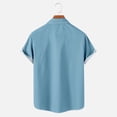 thumbnail image 5 of EGNMCR T-Shirt Décontracté à Manches Courtes Style Hawaïen d'Été pour Homme, 5 of 5