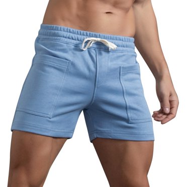 Ketyyh-chn99 Mens Workout Shorts 2024 Summer Swimming Shorts Men Men's Cargo Shorts Relaxed Fit Multi-Pocket Outdoor Cargo Shorts Blue,M